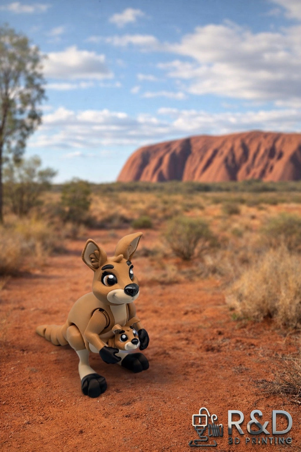 Mama Kangaroo & Joey