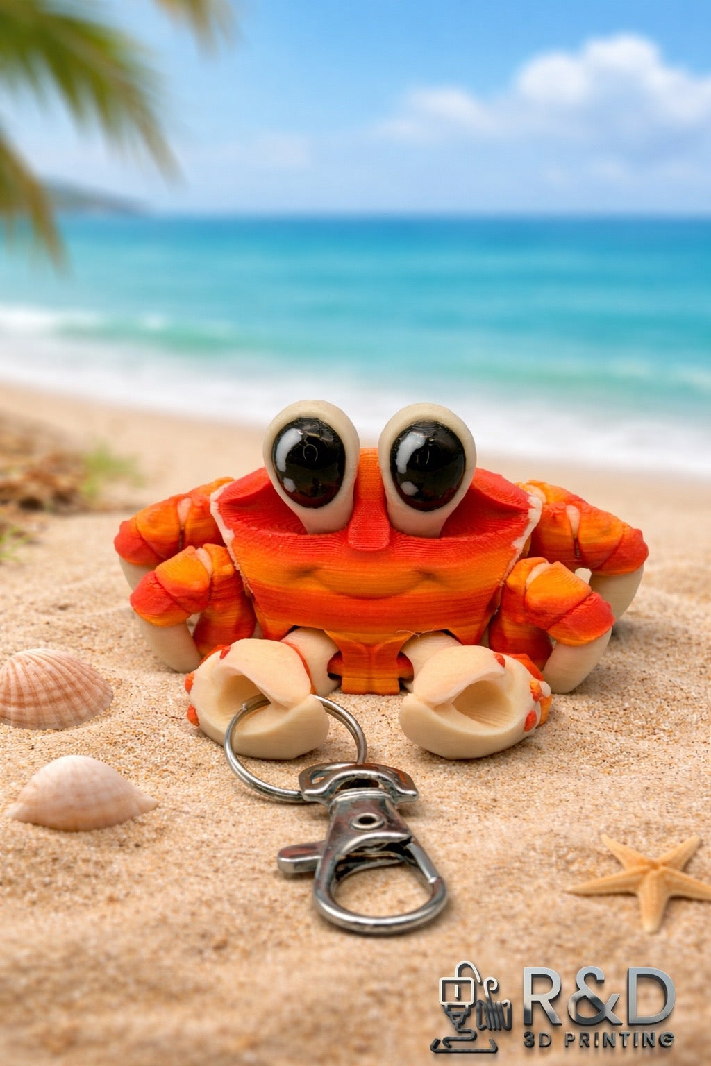Mini Crab Bag Charm