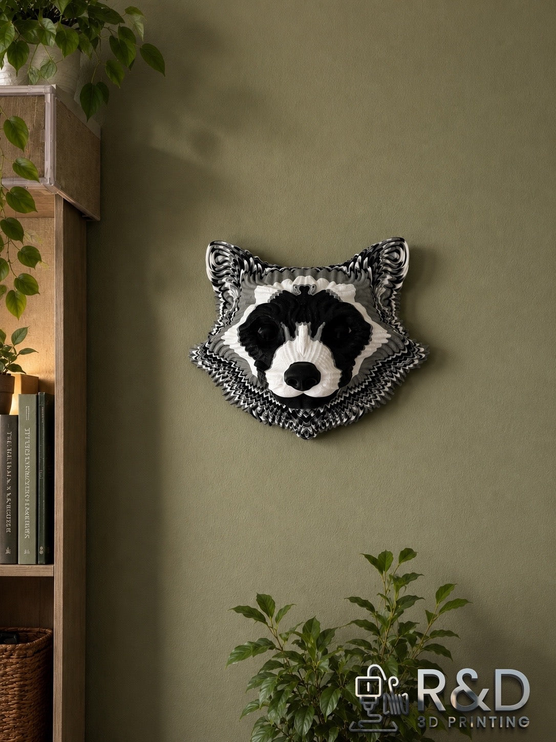 Skull Wood Bone Panda
