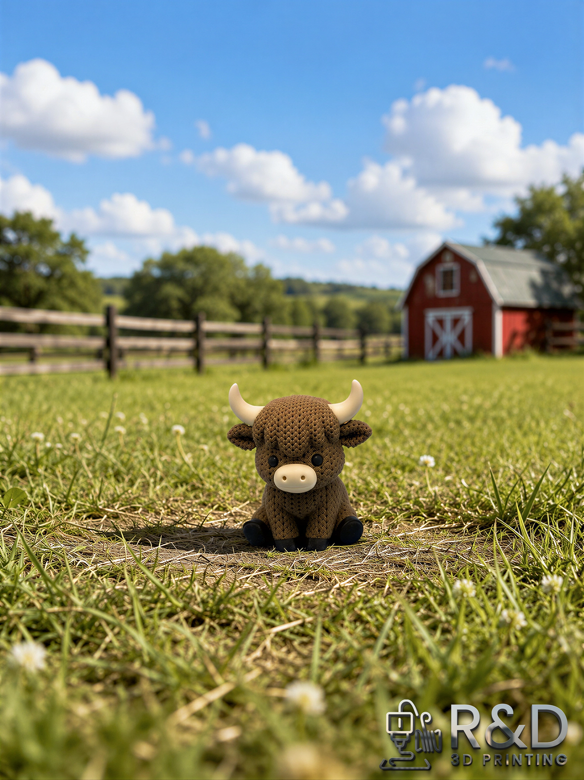 Crocheted Highland Cow
