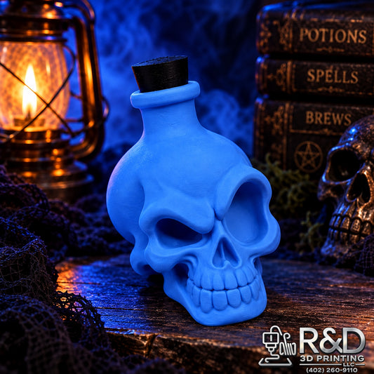 Halloween Skull Potion Bottles