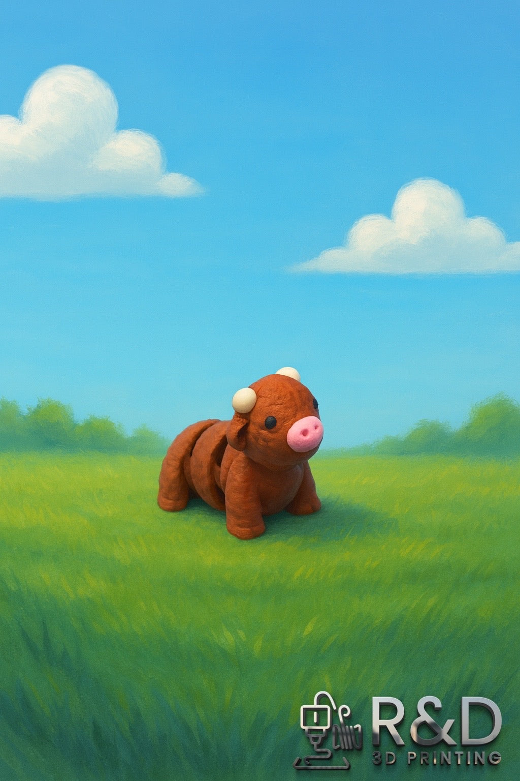 Mini Baby Highland Cow