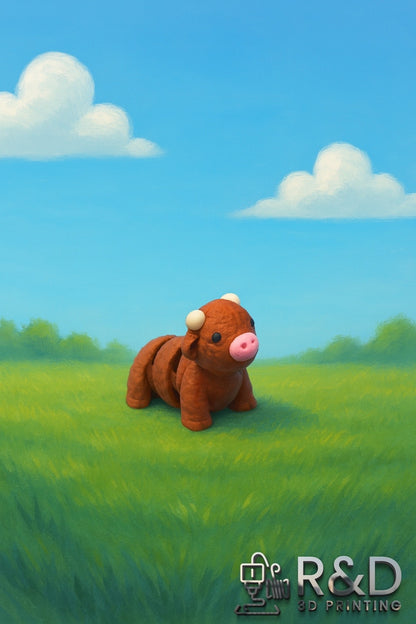 Mini Baby Highland Cow