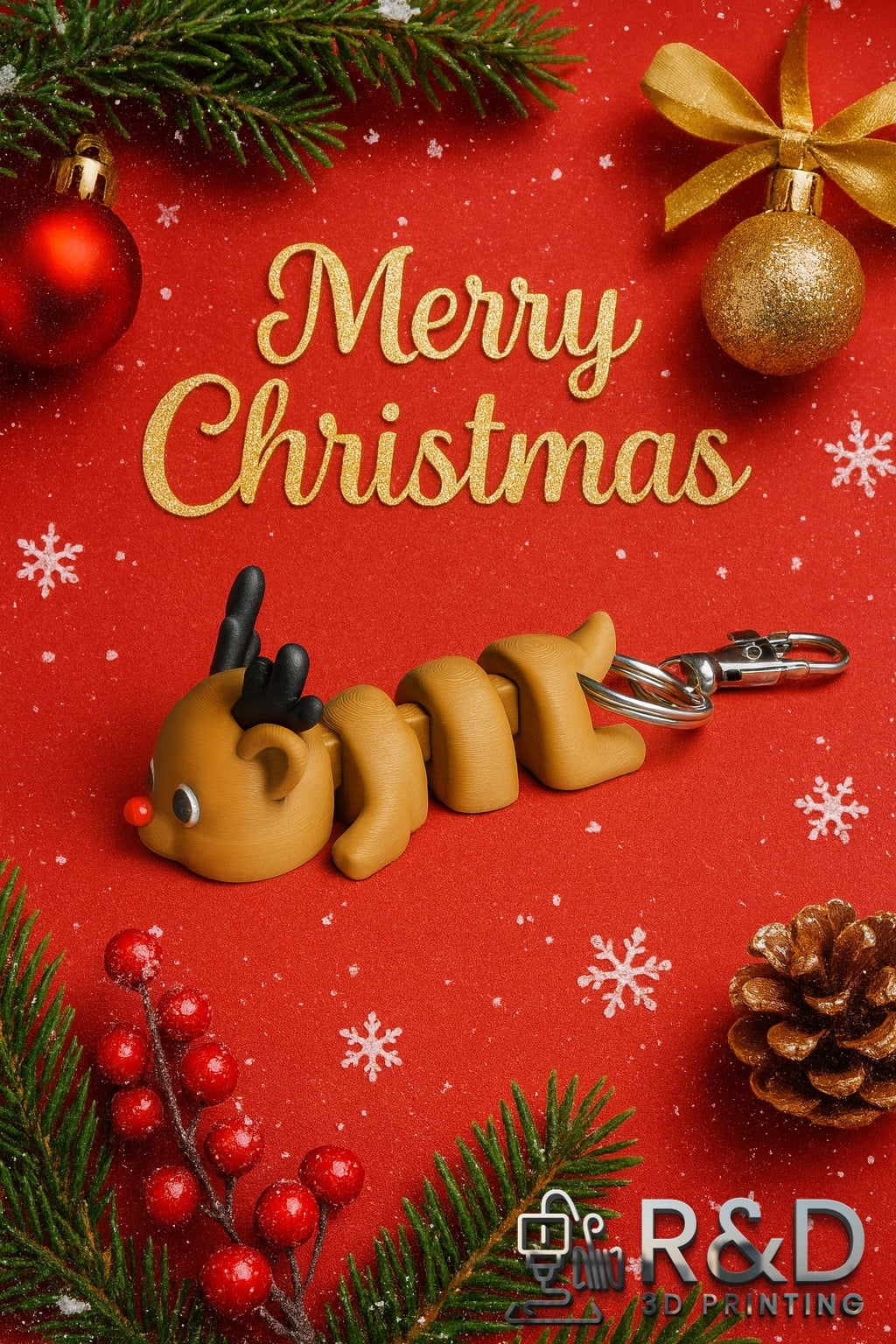 Reindeer Bag Charm