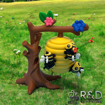 Mini Bees w/ Hive