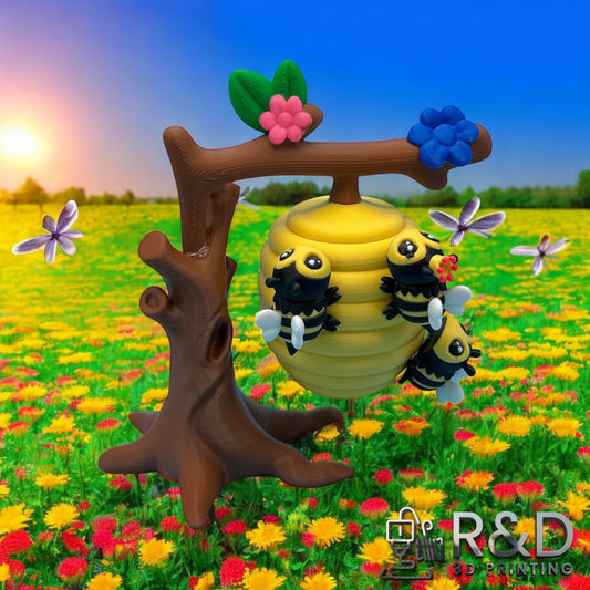 Mini Bees w/ Hive