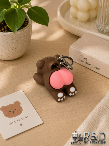 Bear Butt Bag Charm Clicker