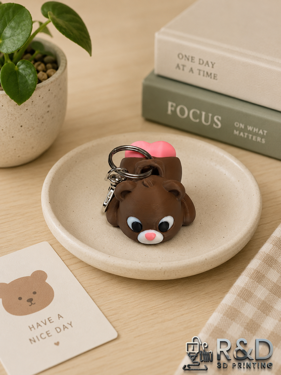 Bear Butt Bag Charm Clicker
