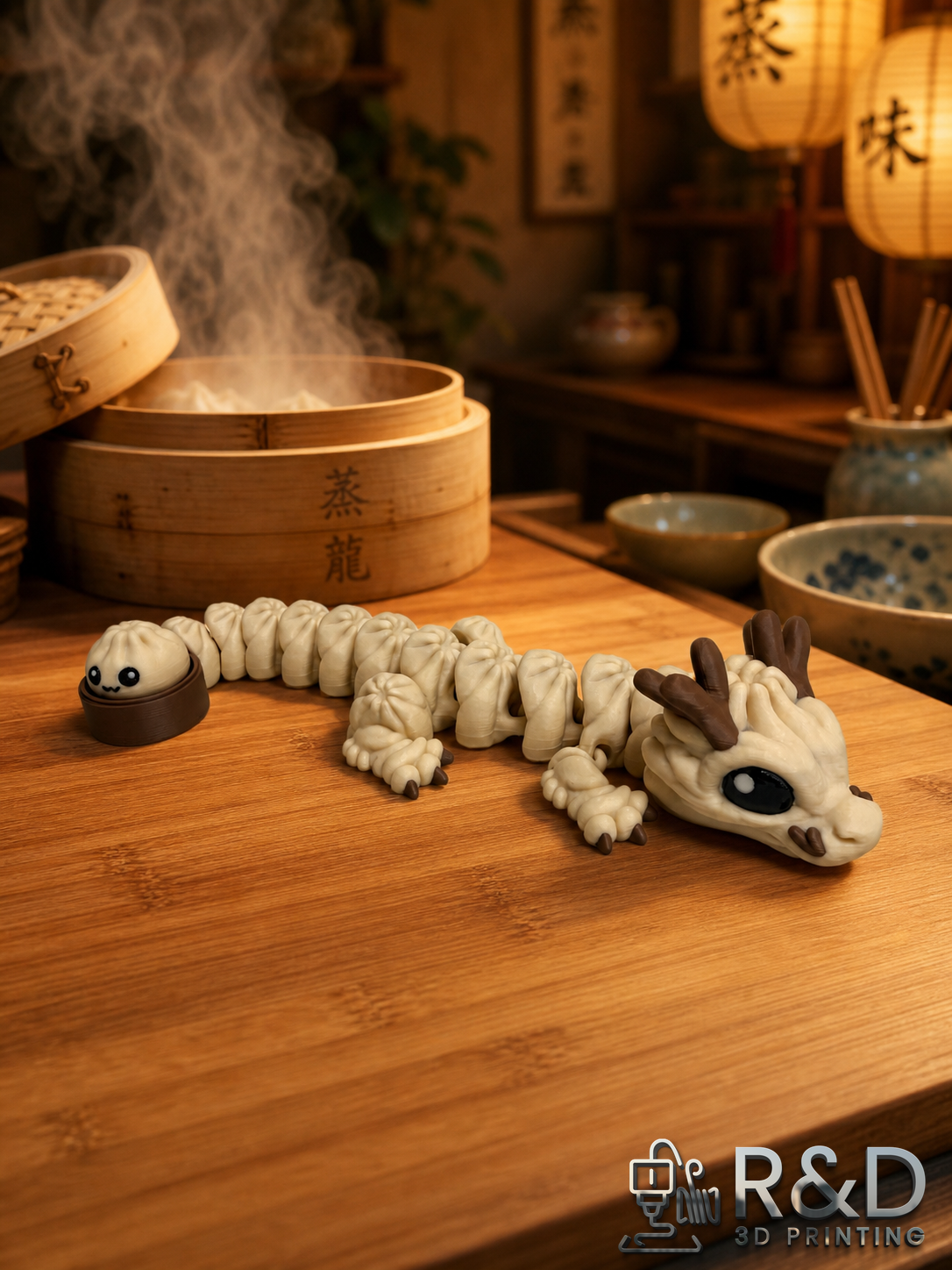 Baby Dumpling Dragon w/ Clicker Tail
