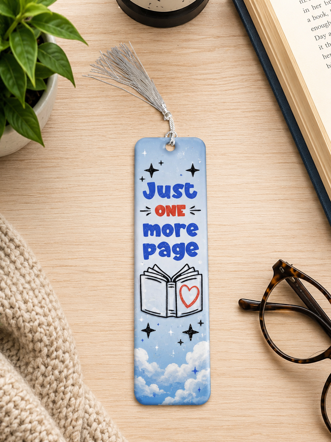 Just One More Page Bookmark