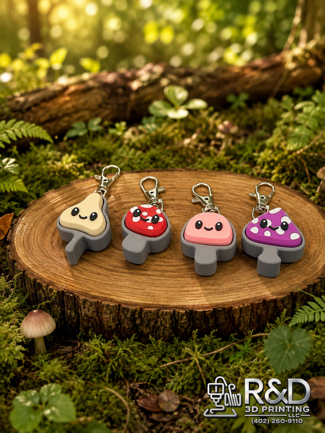 Mushroom Clicker Bag Charm