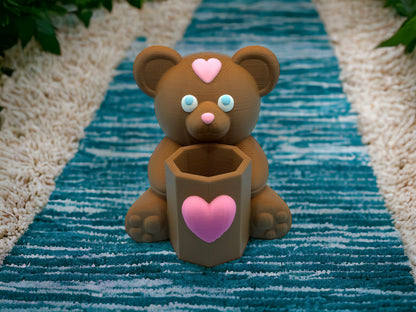 Teddy Bear Pen Holder