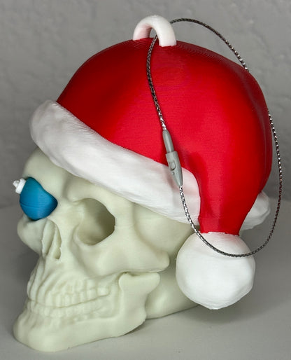 Holiday Skull Ornament