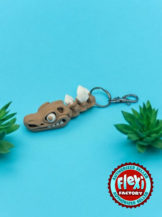 Skeleton Stegosaurus Bag Charm