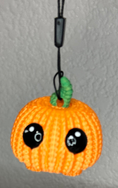 Crocheted Pumpkin Bag Charm