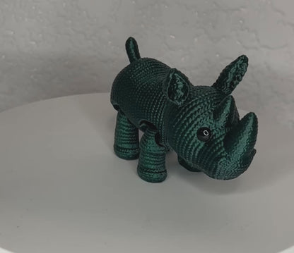 Crocheted Rhino