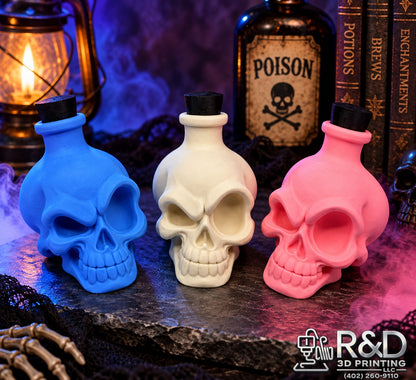 Halloween Skull Potion Bottles