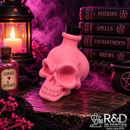 Halloween Skull Potion Bottles