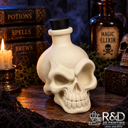Halloween Skull Potion Bottles