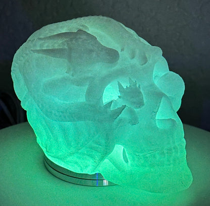 Lighted Dragon Skull